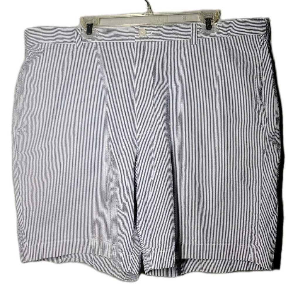 Vtg Brooks Brothers Shorts 346 Seersucker Mens 42 Blue White Golf Preppy Classic